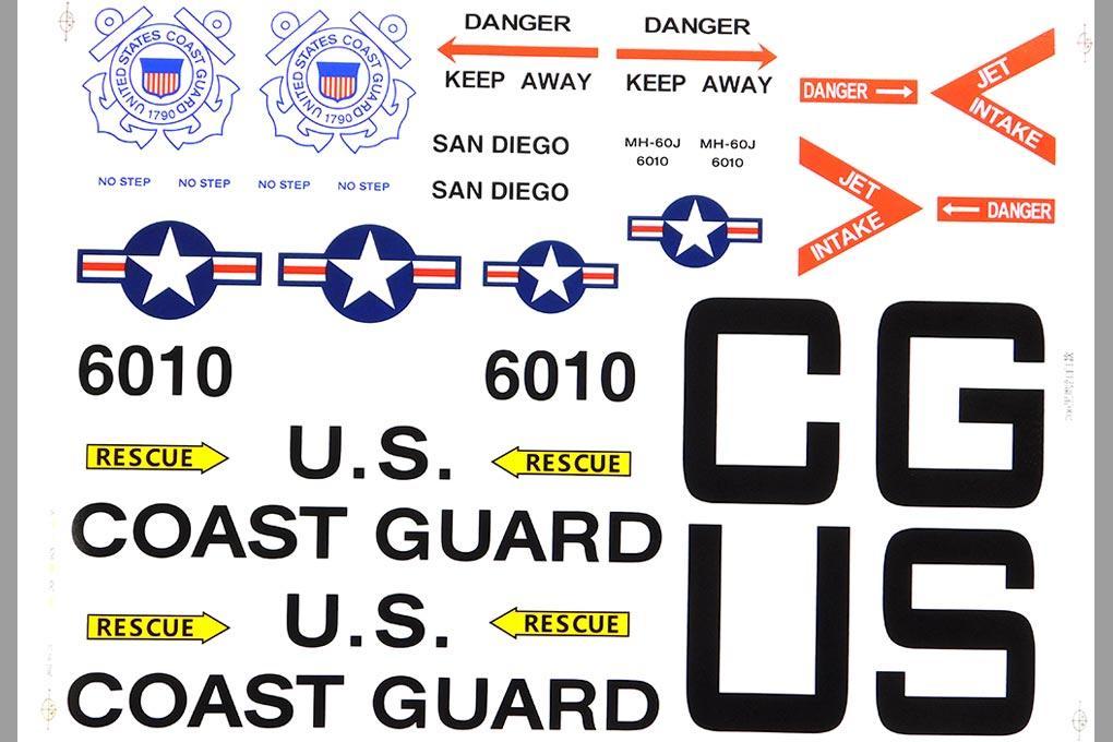 Roban 700 Size HH-60 Jayhawk Decal Set
