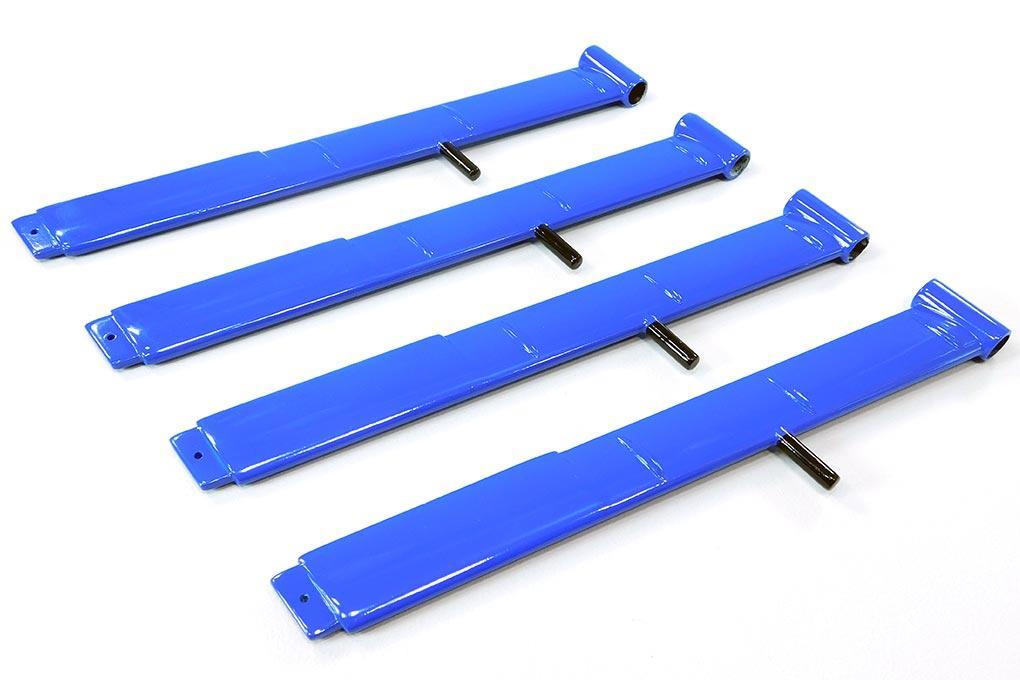Roban 700 Size MD-500E G-Jive Blue Landing Gear Strut Set