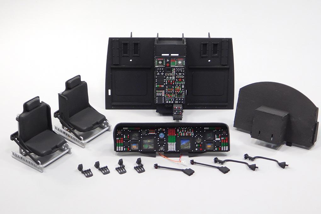 Roban 700 Size UH-60 Black Hawk Complete Cockpit Set