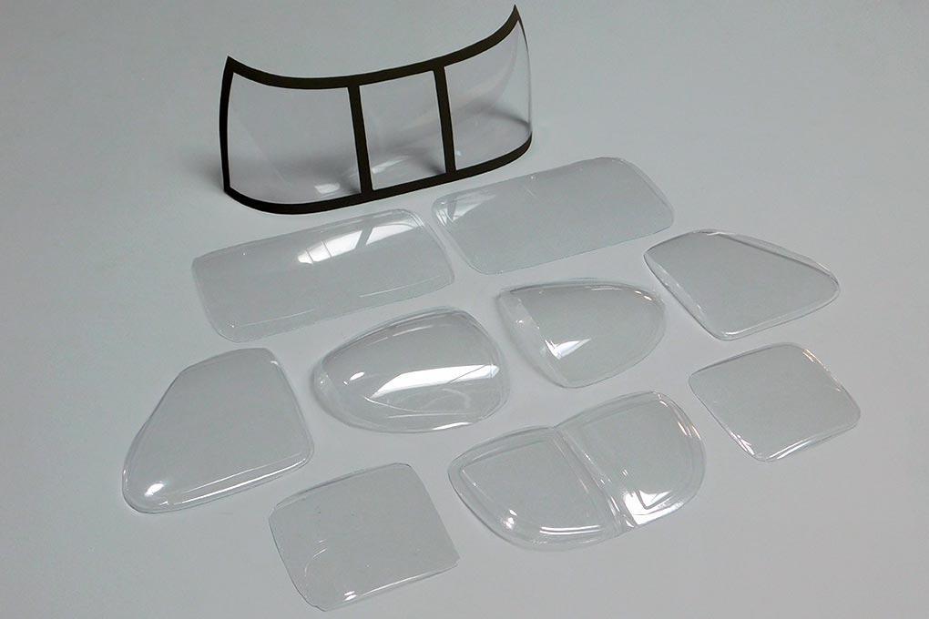 Roban 700 Size UH-60 Black Hawk Window Set