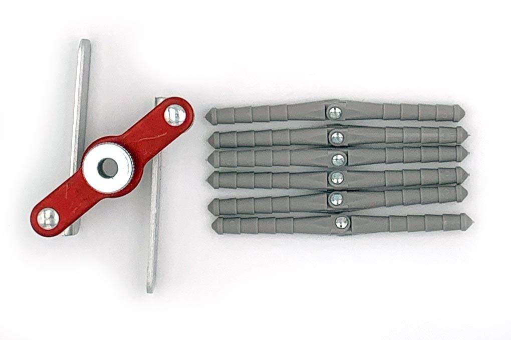Robart 3/16" Steel Pin Hinge Points (50 Pack) with 3/16" Drill Jig