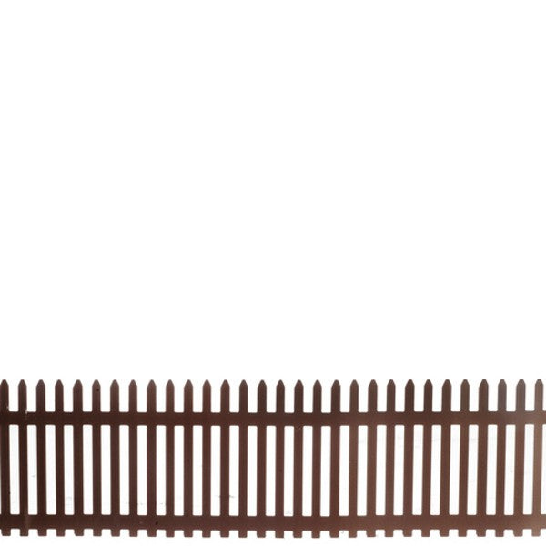 Dollhouse Miniature Rustic Tin Picket Fence