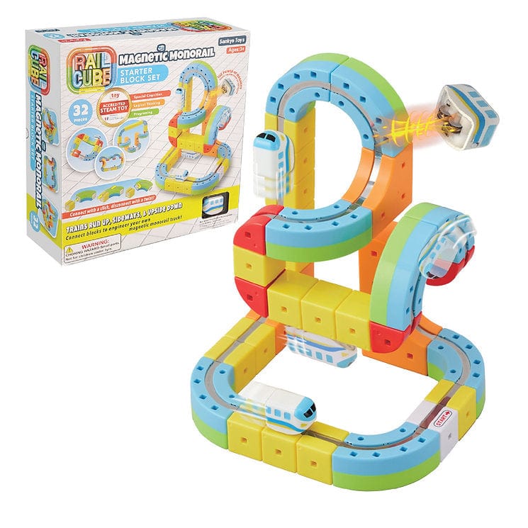Rail Cube: Magnetic Monorail Starter Set
