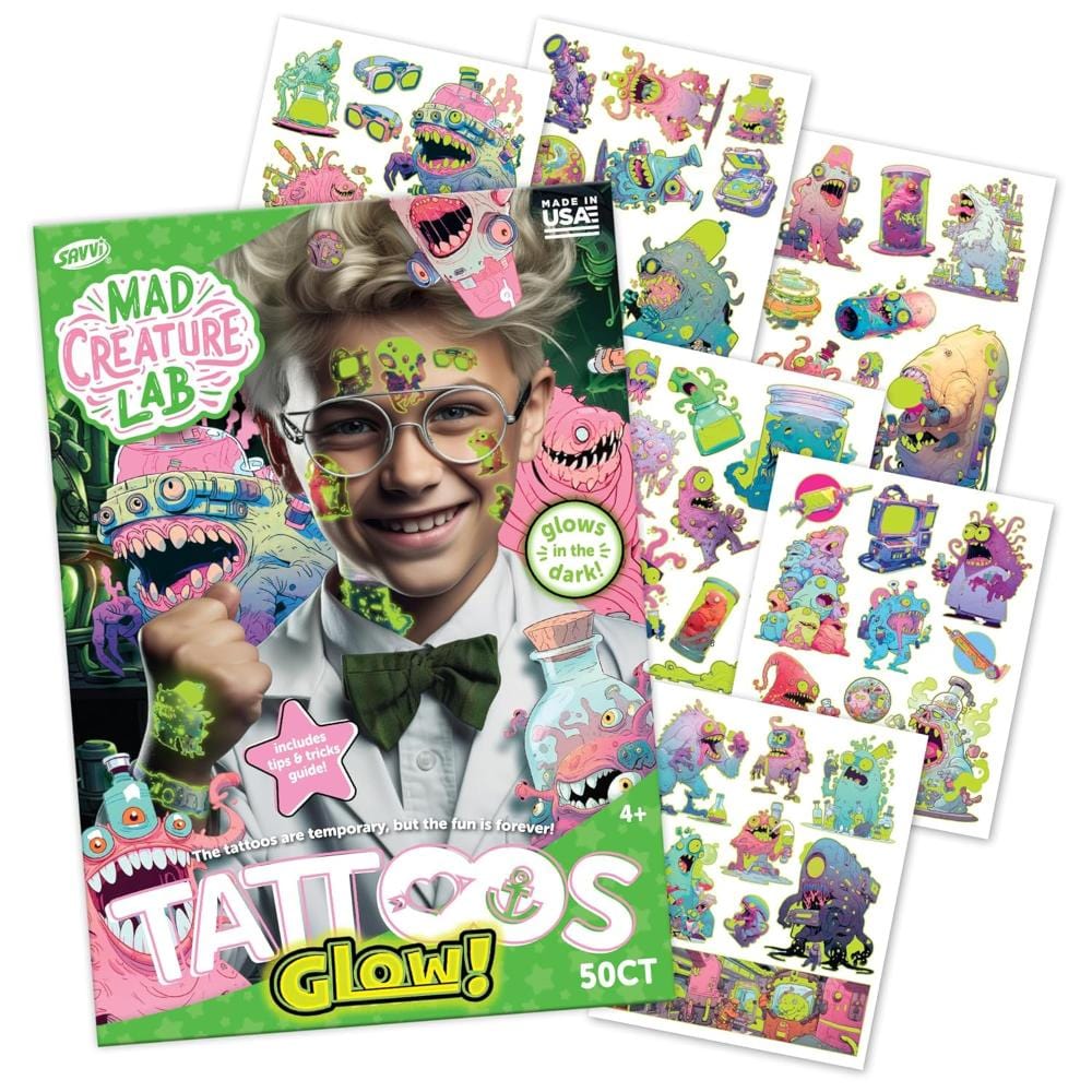 Mad Creature Lab Glow Tattoos