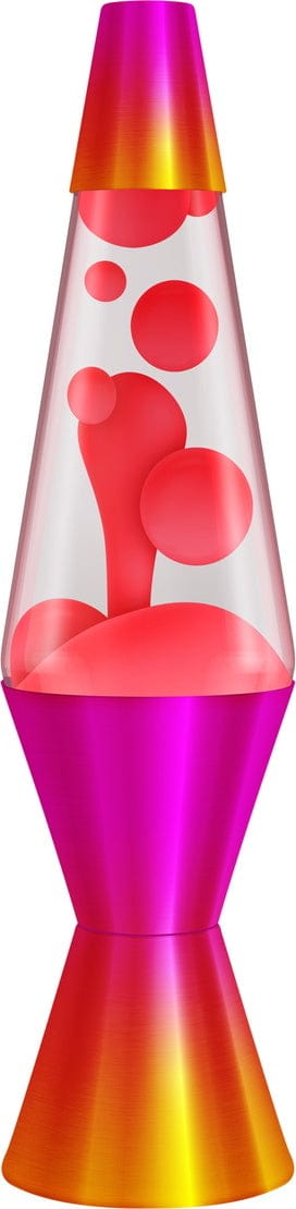Schylling Red and Clear Ombre Heat Lava Lamp