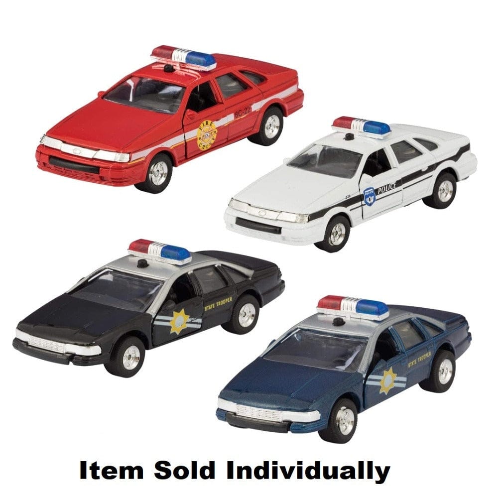 Die Cast Sonic Police & Fire Rescue Car Pullback (Assorted Styles)