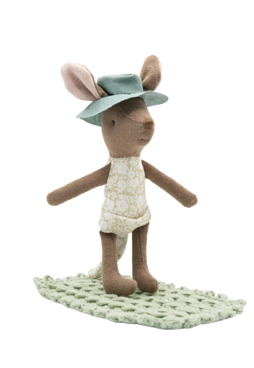 Rugaroo, The Sunbaker - Kangaroo Doll & Beach Mat