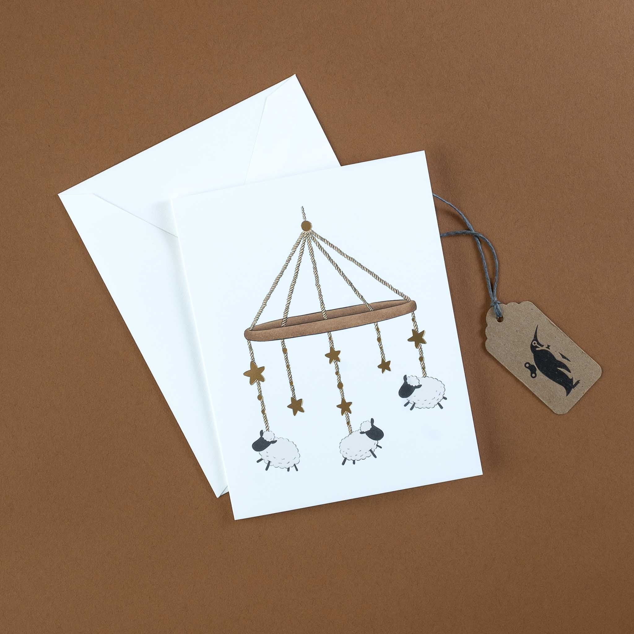 Sheep Mobile Greeting Card