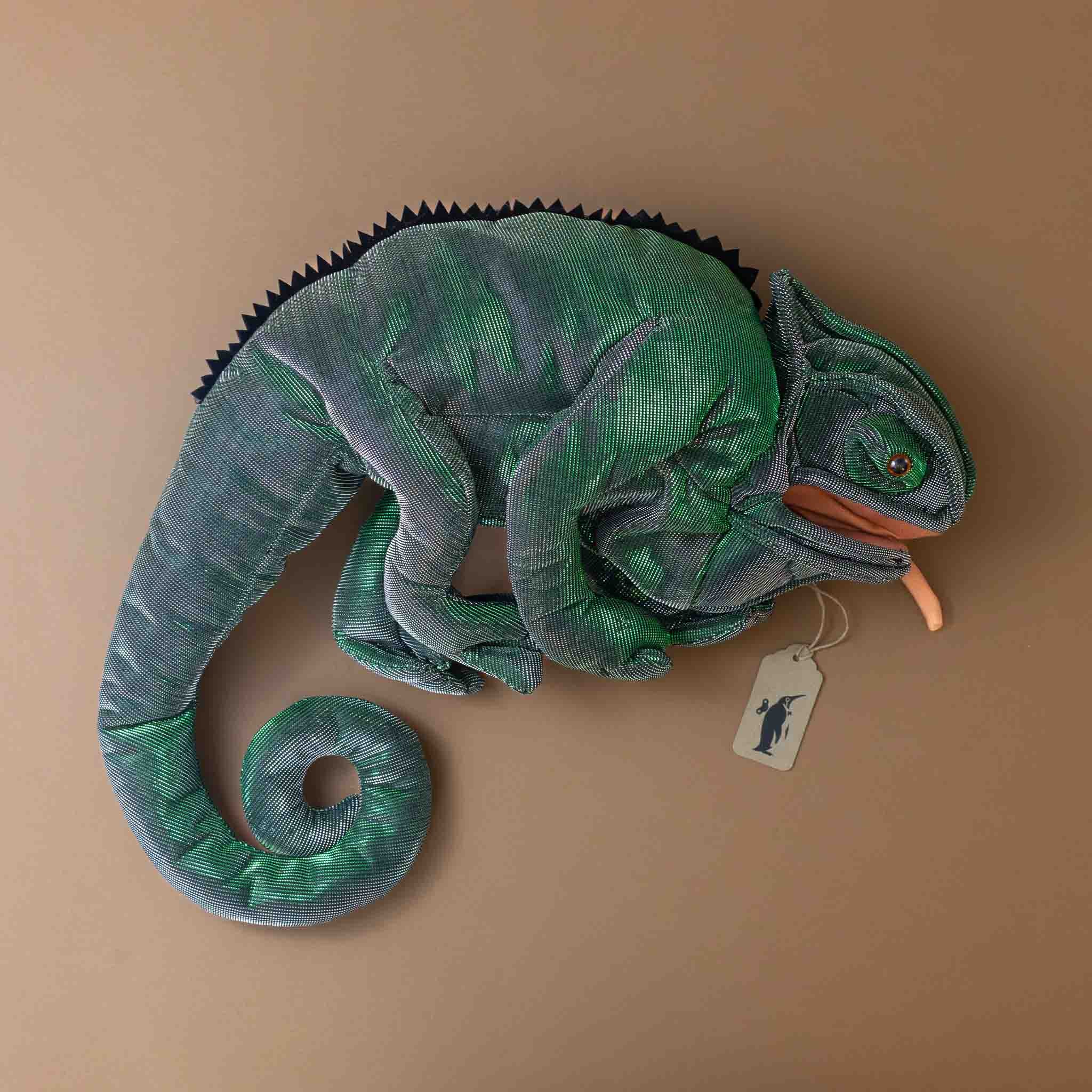 Shimmering Chameleon Hand Puppet