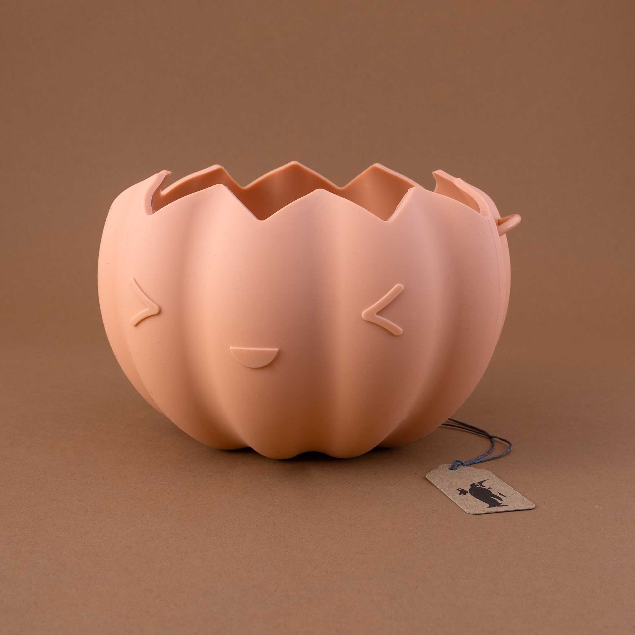 Silicone Pumpkin Bucket | Peach