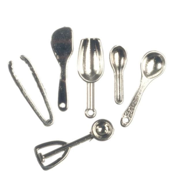 6-Piece Dollhouse Miniature Kitchen Utensils