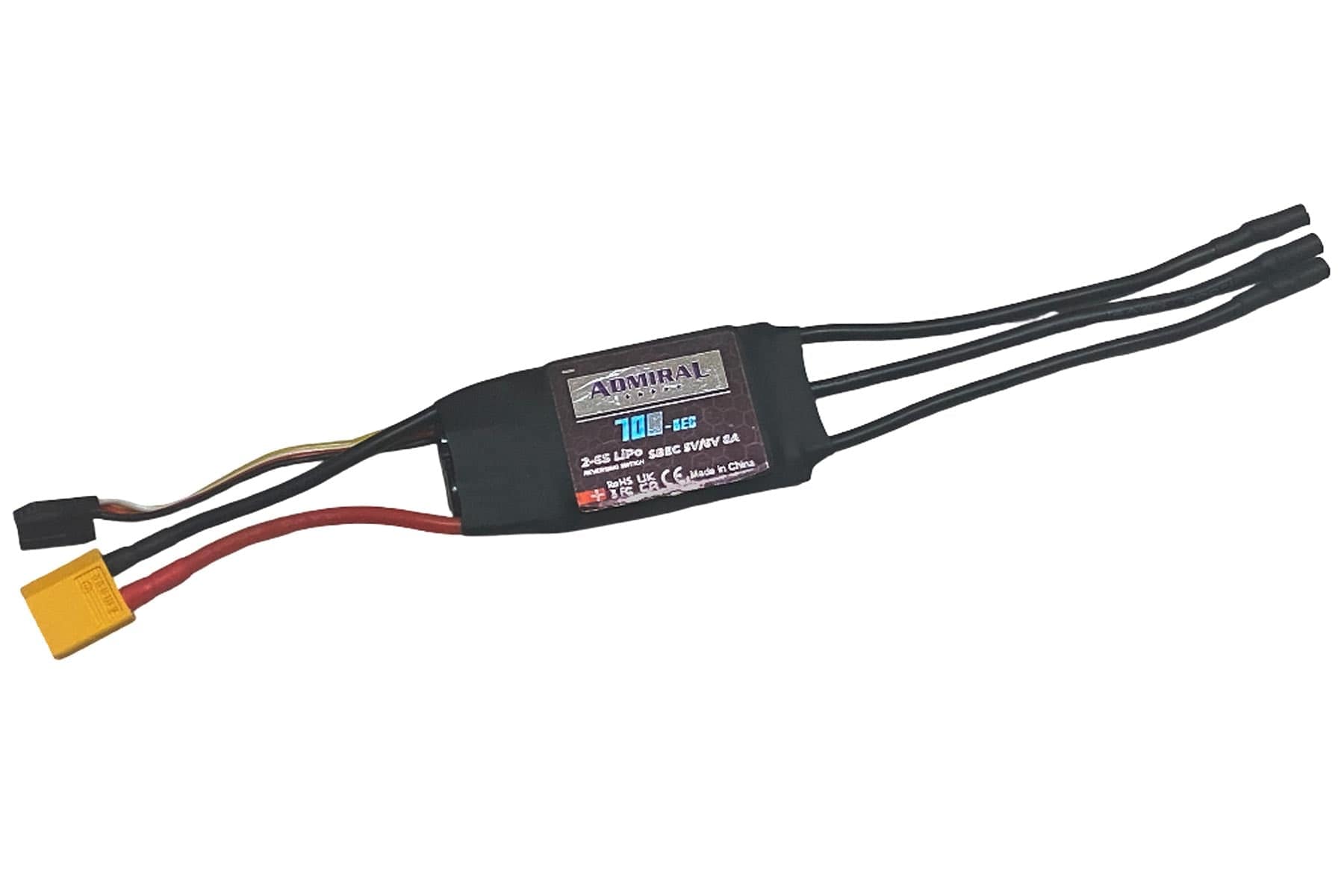 Skynetic 1000mm Havok Racer 70A ESC with 5A BEC and XT60 Connector