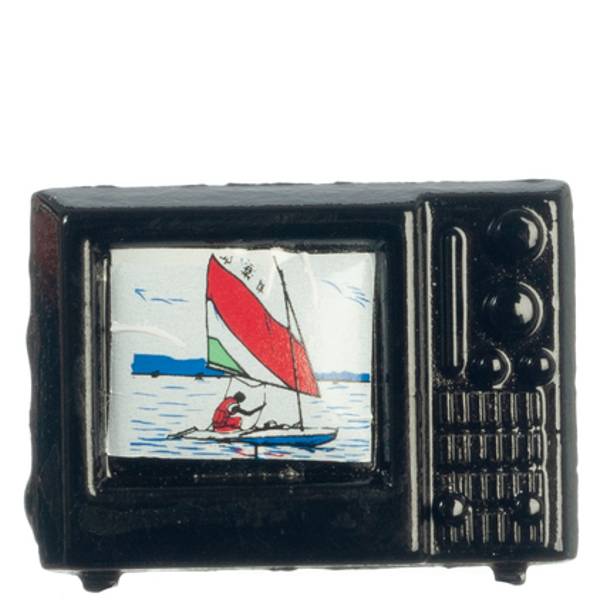 Small Dollhouse Miniature Television
