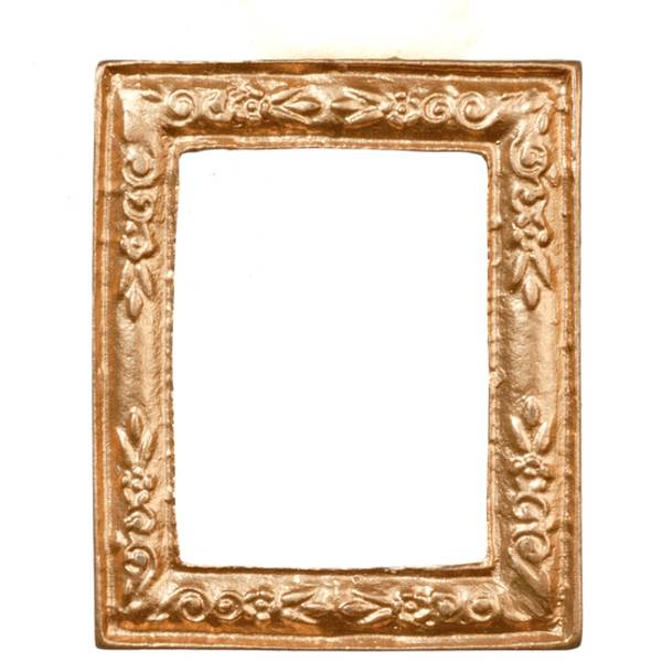 Small Gold Dollhouse Miniature Frame