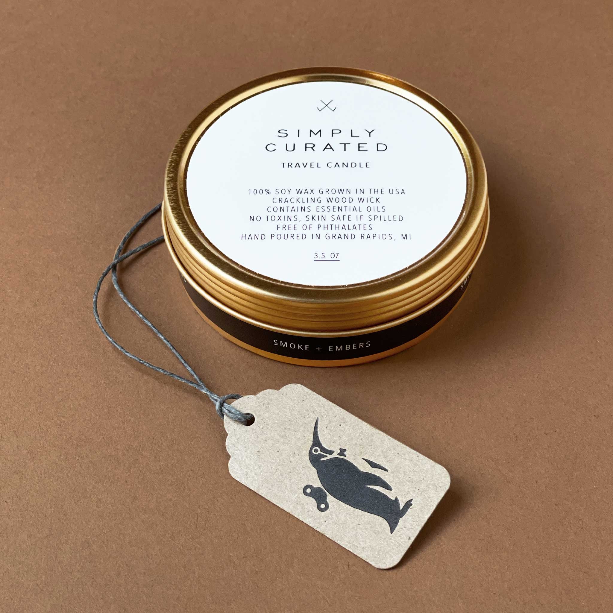 Smoke + Embers Travel Candle