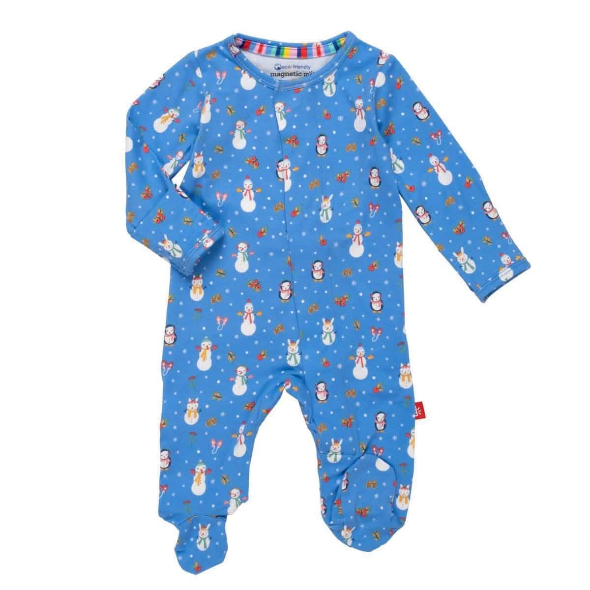 Magnetic Me Snow Much Fun Modal Magnetic Footie - Size 3-6 Months
