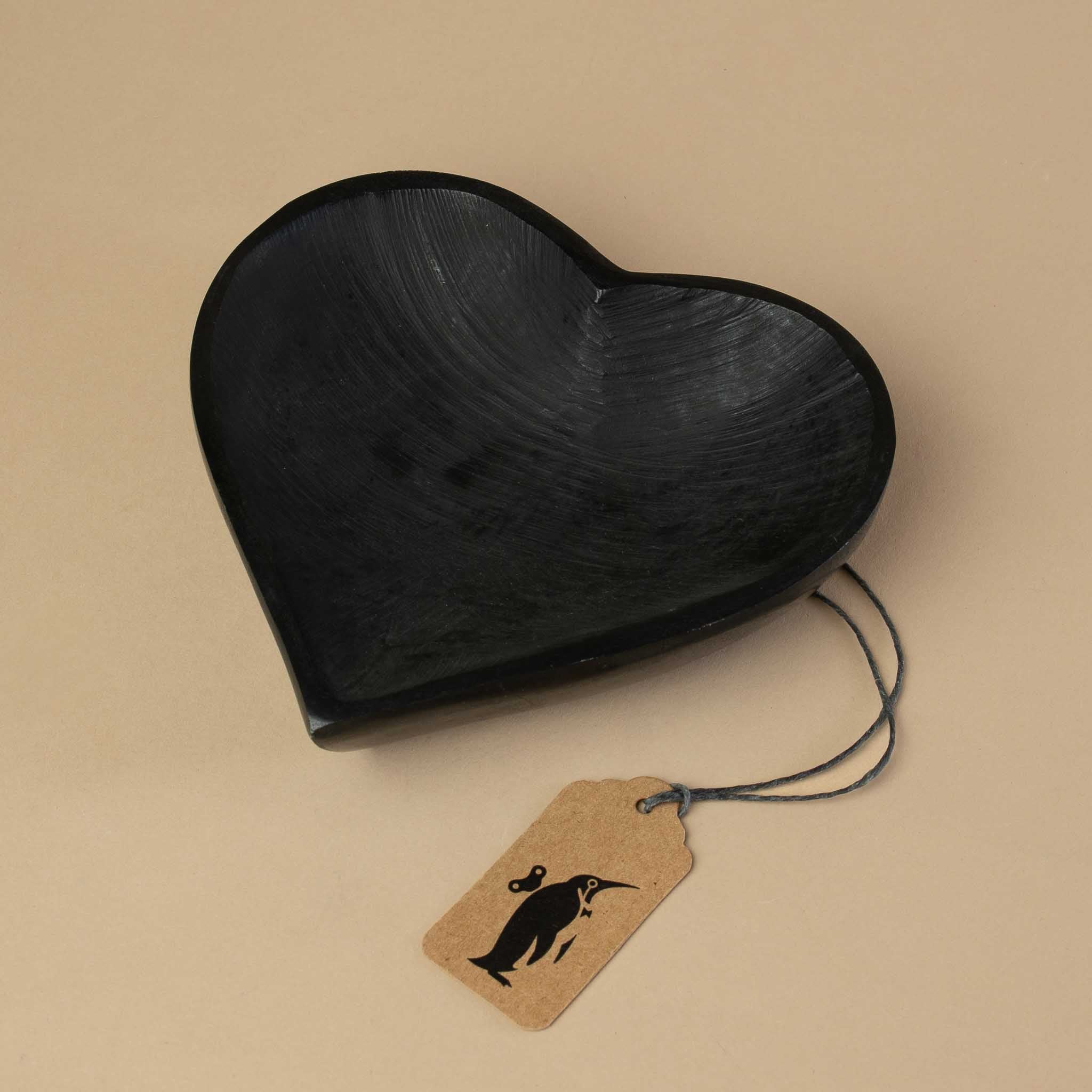 Soapstone Heart Dish | Black