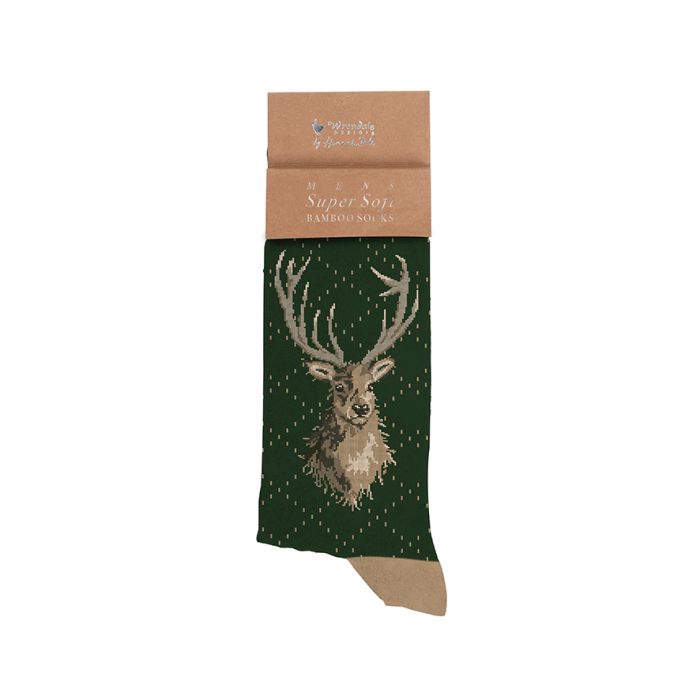 Portrait of a Stag' Stag Men's Socks