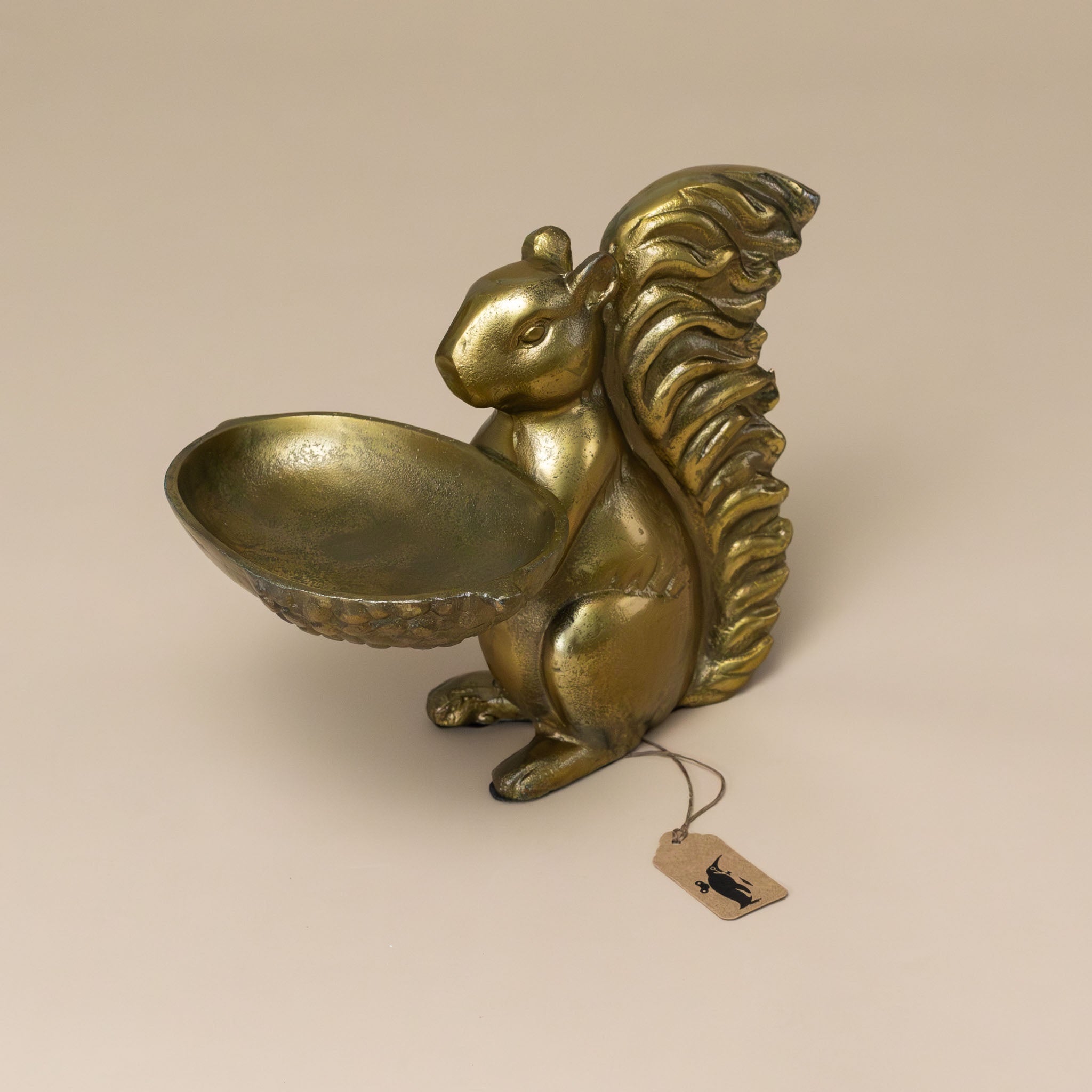 Brass Dish Stand | Squirrel