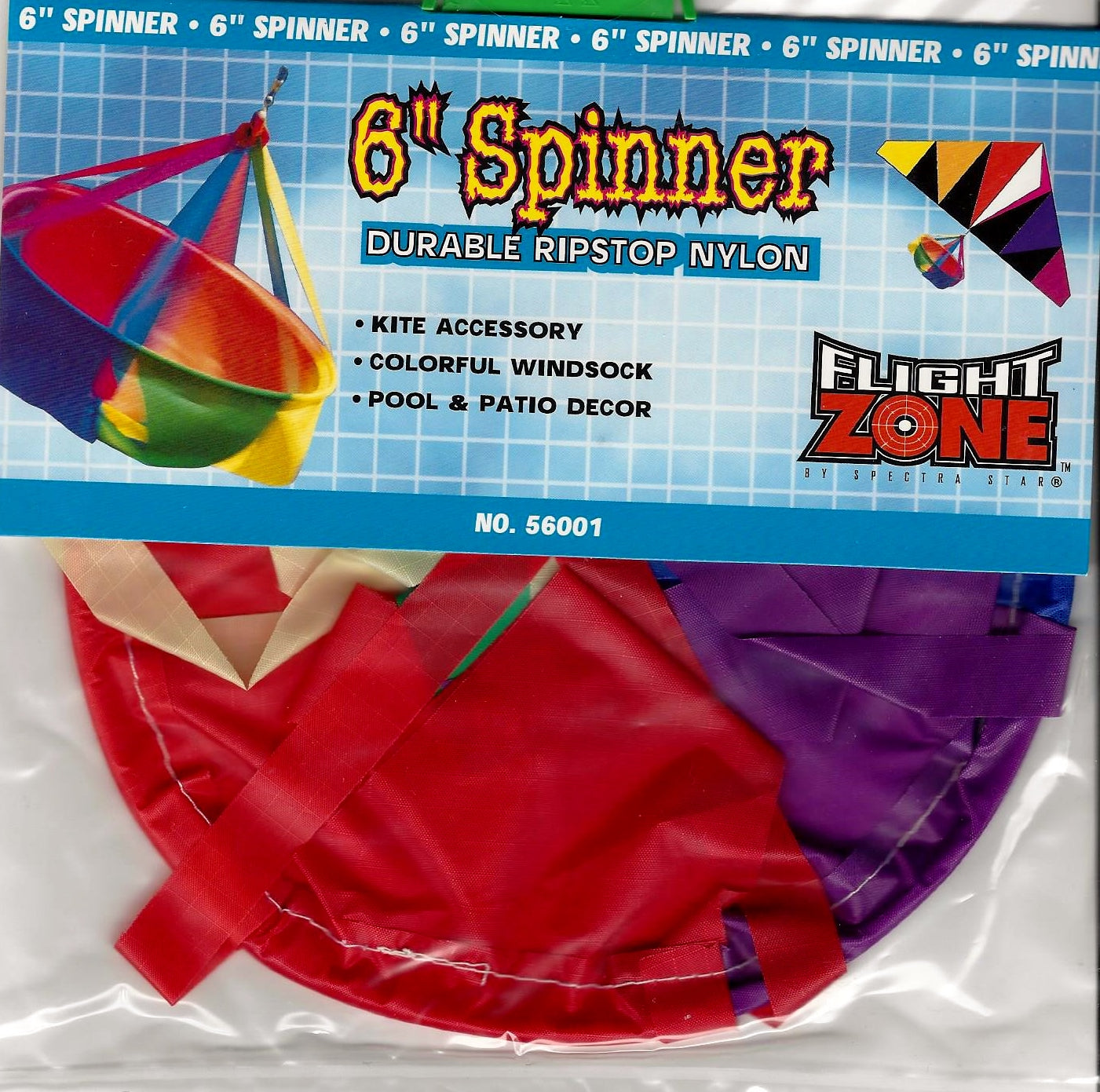 6 Inch "Rainbow" Basket Spinner