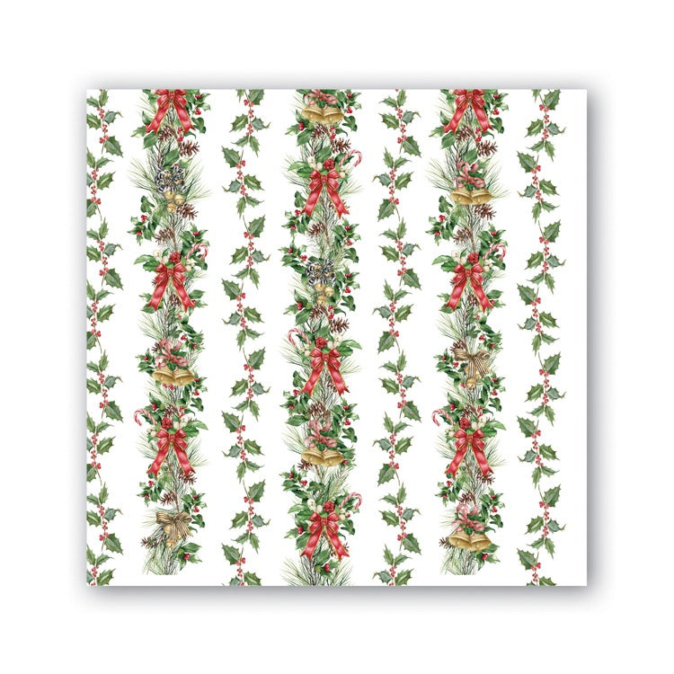 Holiday Garland Cocktail Napkin