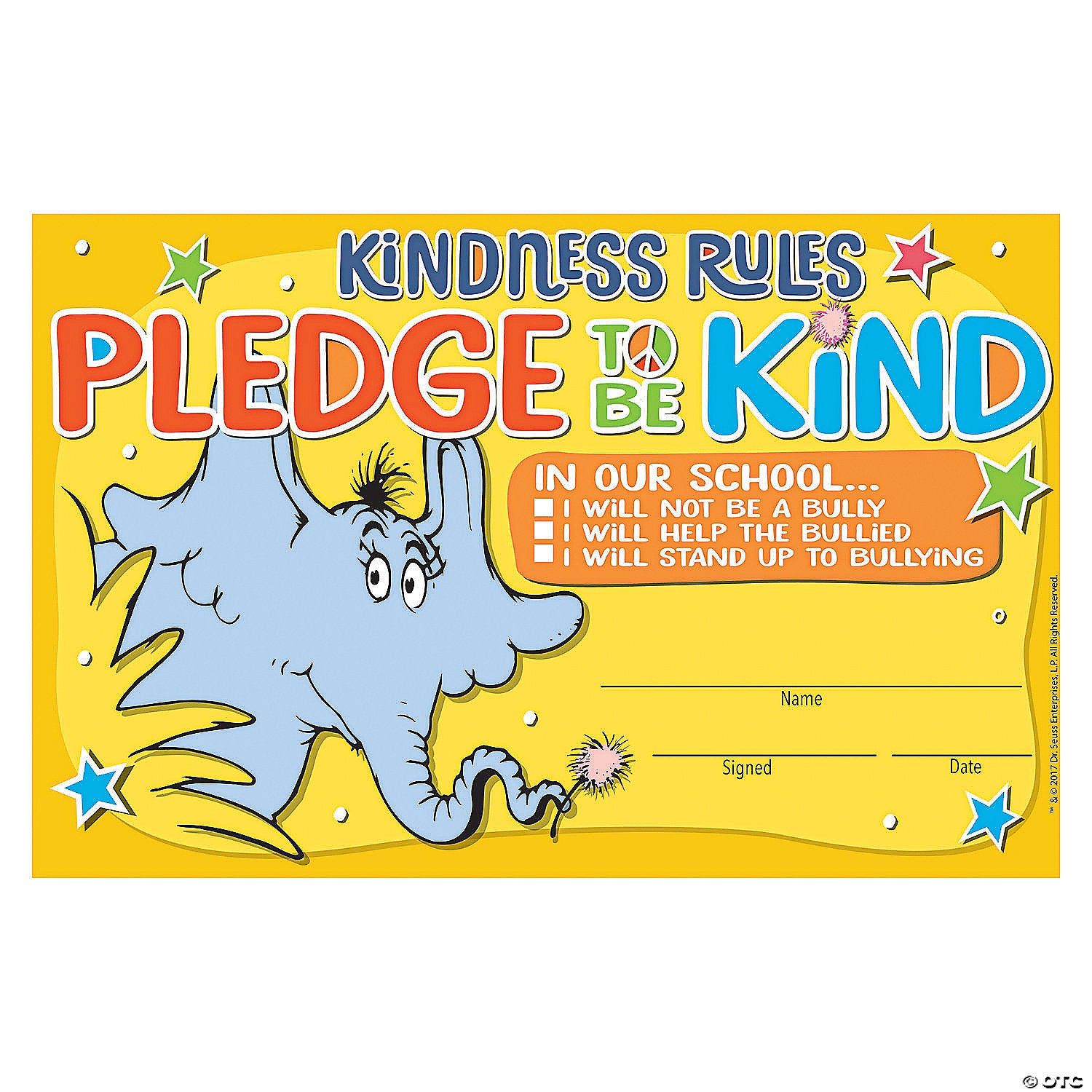 Horton Hears A Who Kindness Rules Pledge