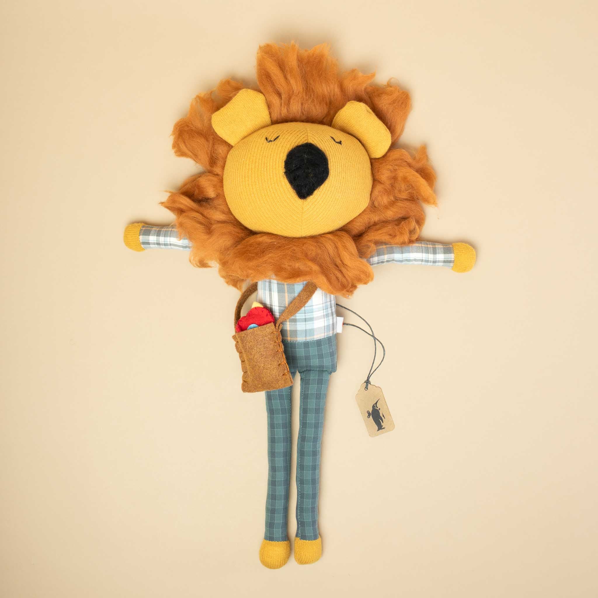 Cashmere Sweater Stuffie | Lion