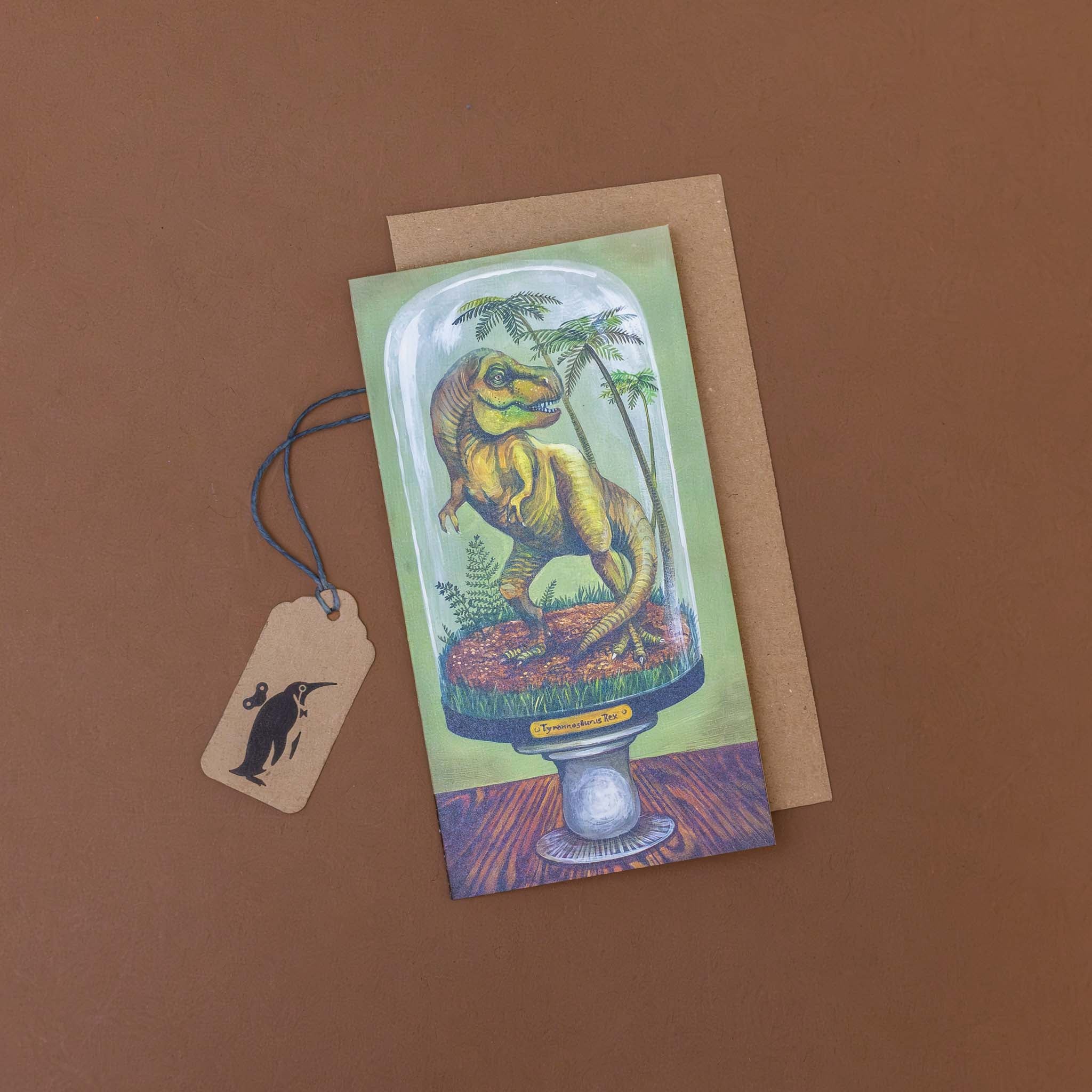 T-Rex On Display Greeting Card
