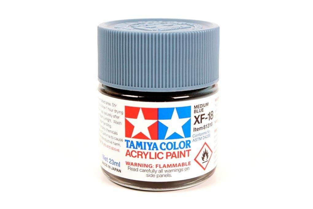 Tamiya Acrylic XF-18 Medium Blue 23ml Bottle