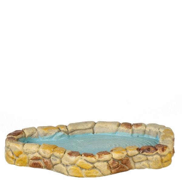 Tan Stone Dollhouse Miniature Pond