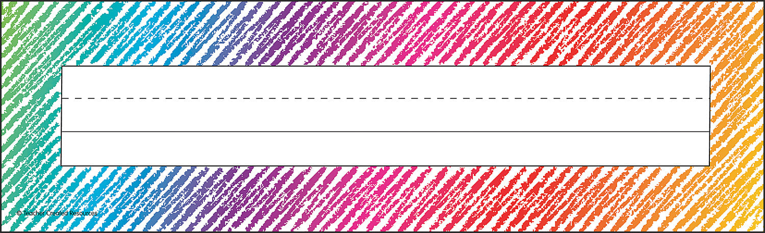 Colorful Scribble Name Plates