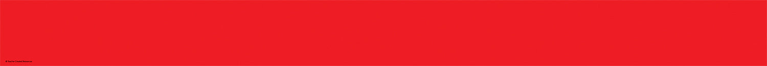 Red Straight Border Trim