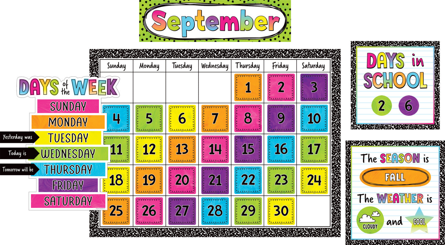 Brights 4Ever Calendar Bulletin Board