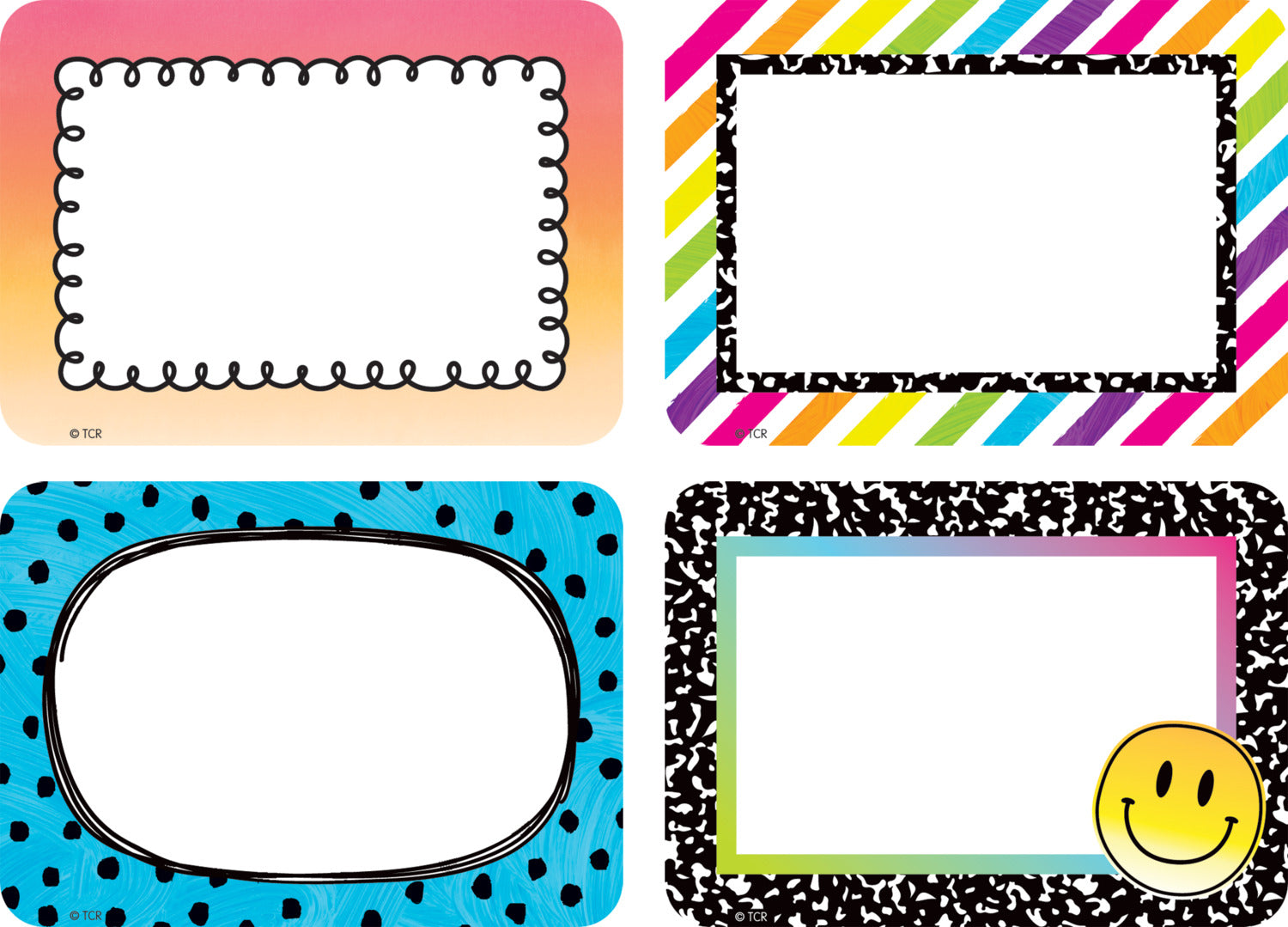 Brights 4Ever Name Tags/Labels - Multi-Pack