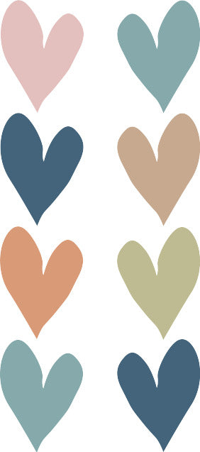 Everyone is Welcome Hearts Mini Stickers