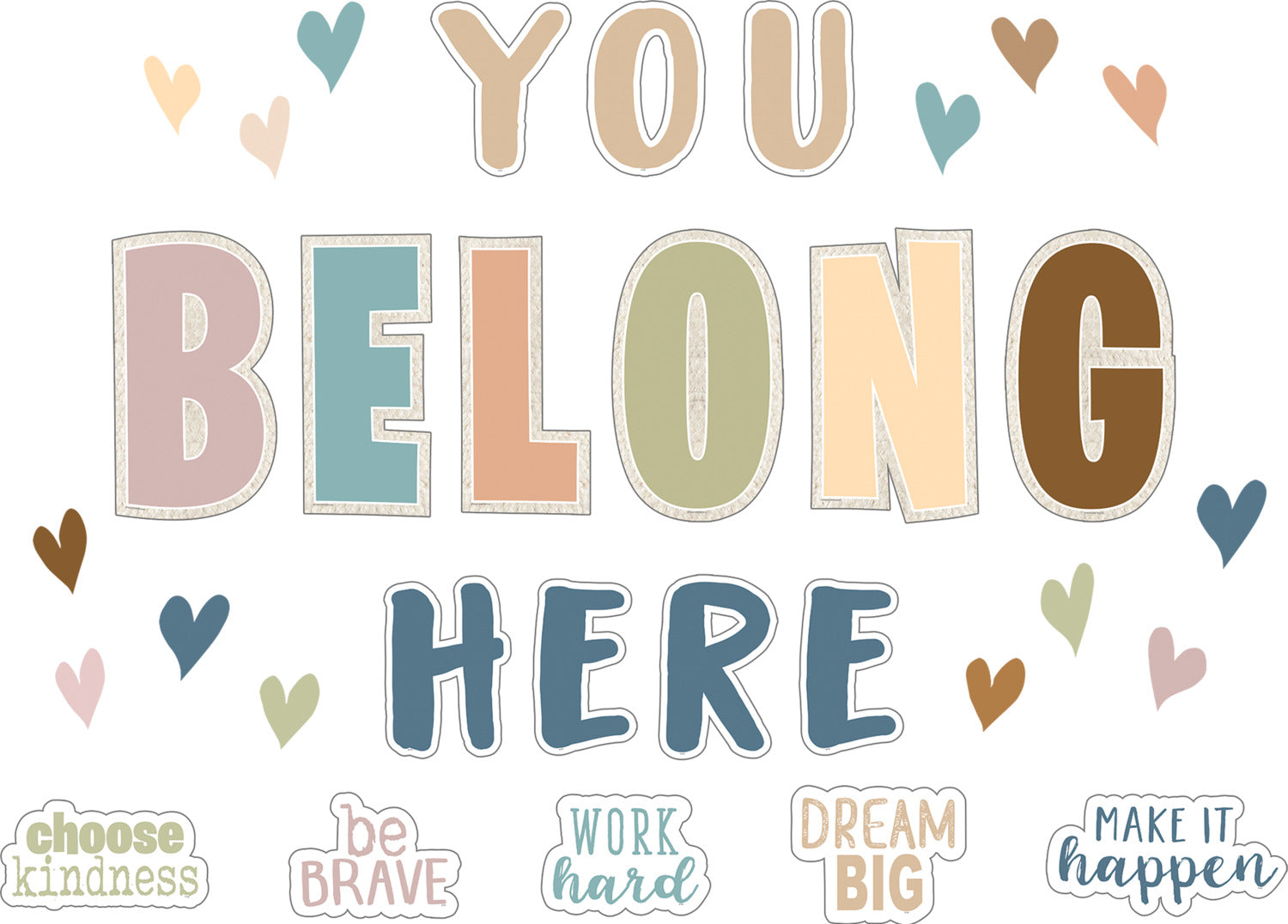Everyone is Welcome You Belong Here Bulletin Board