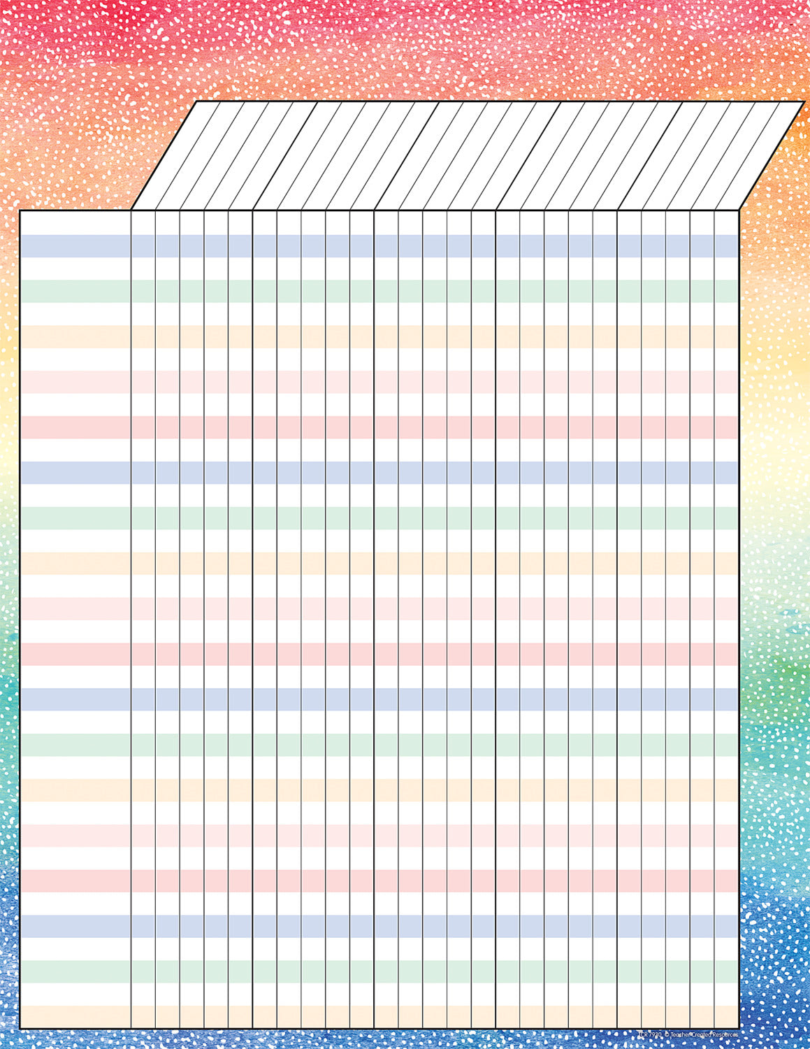 Watercolor Incentive Chart