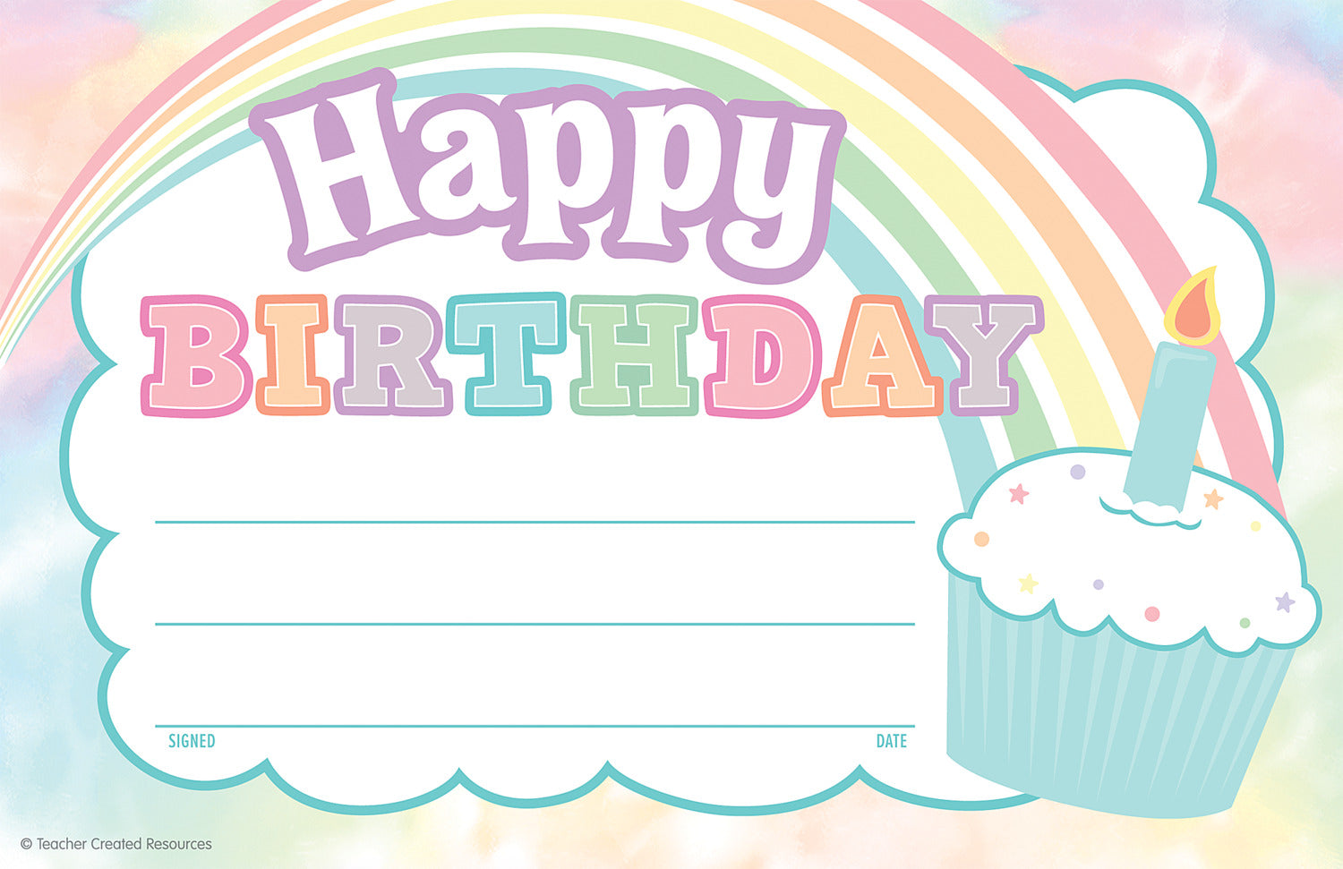 Pastel Pop Happy Birthday Awards