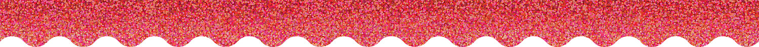 Red Sparkle Scalloped Border Trim