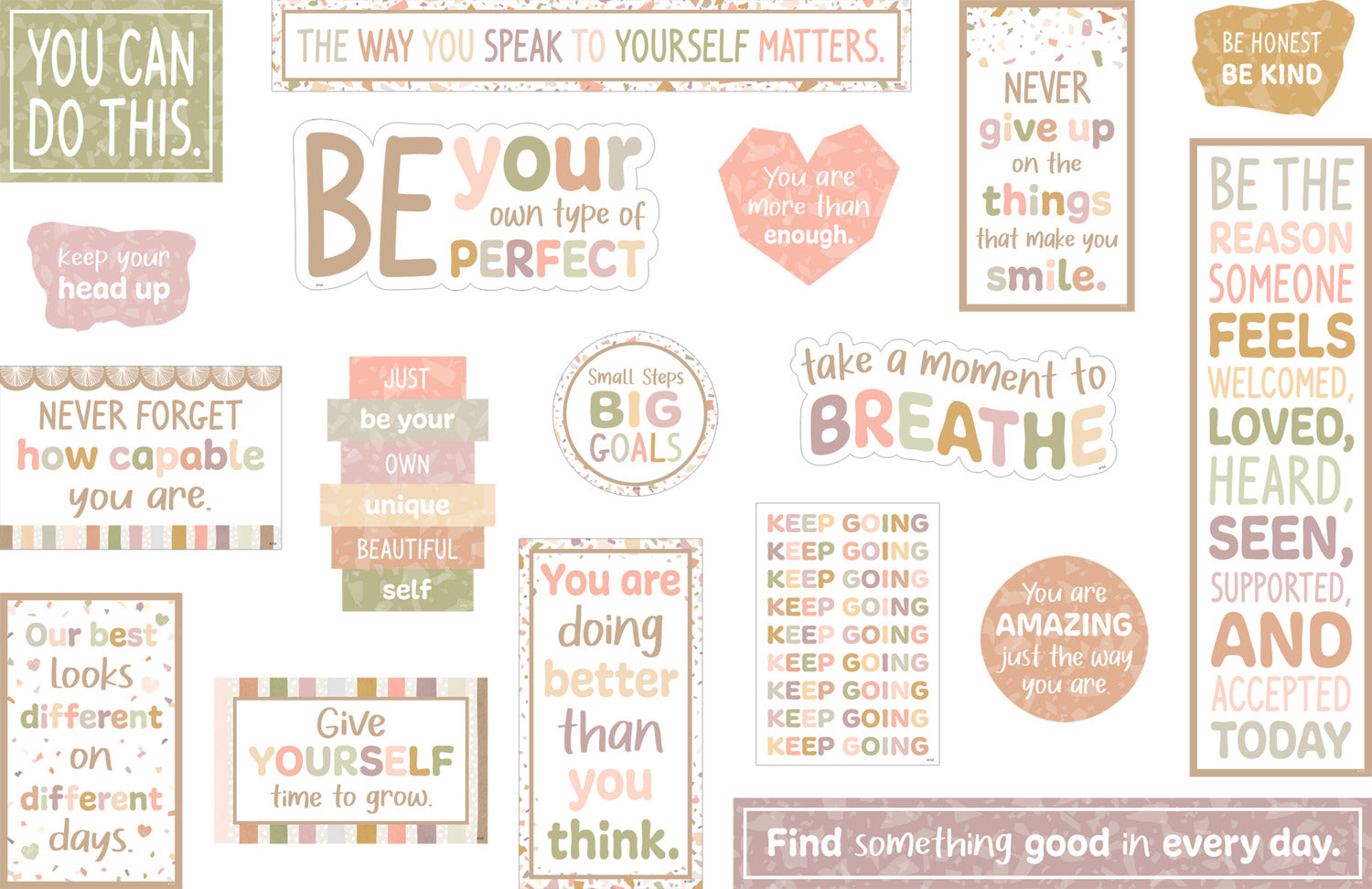 Terrazzo Tones Mini Bulletin Board