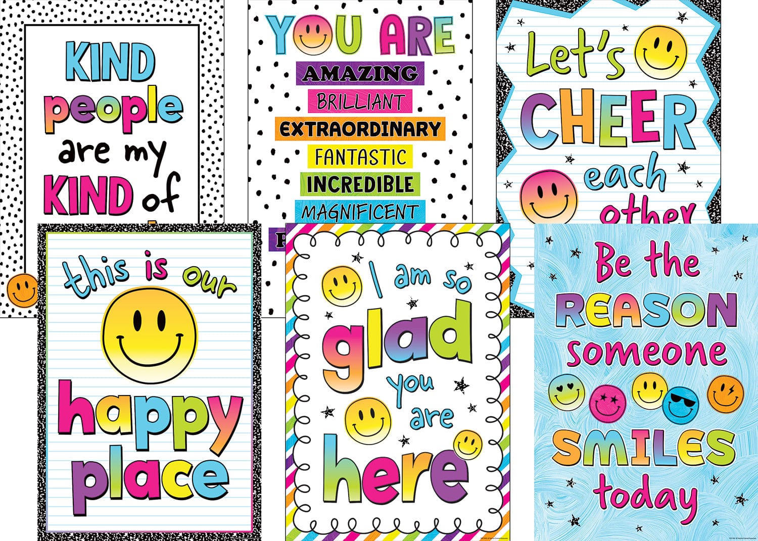 Teacher Created Resources Brights 4Ever Positive Poster Set