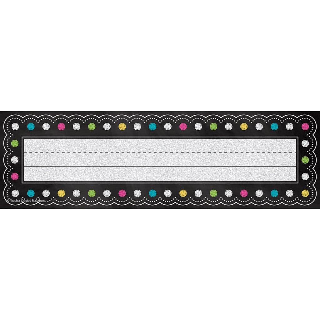 Chalkboard Brights Name Plates
