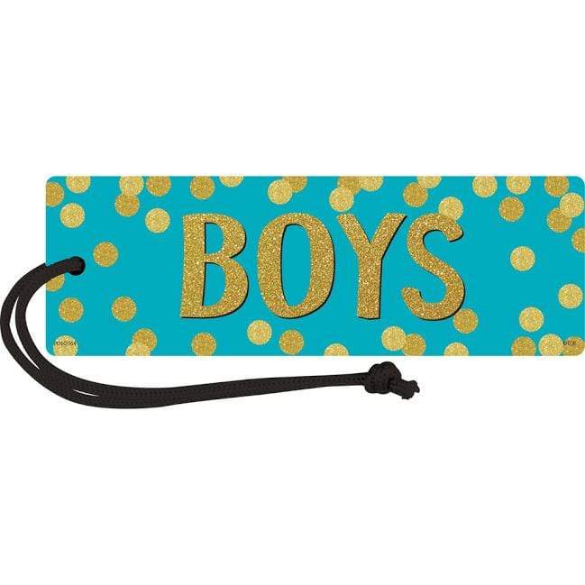 Confetti Magnetic Boys Restroom Pass
