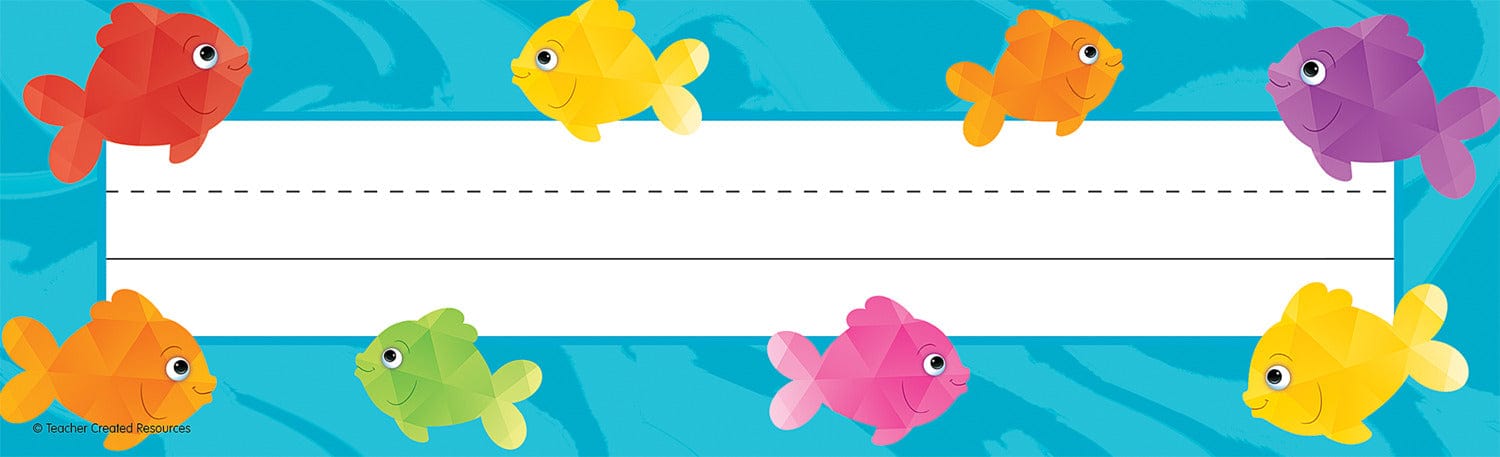 Teacher Created Resources Colorful Fish Flat Name Plates