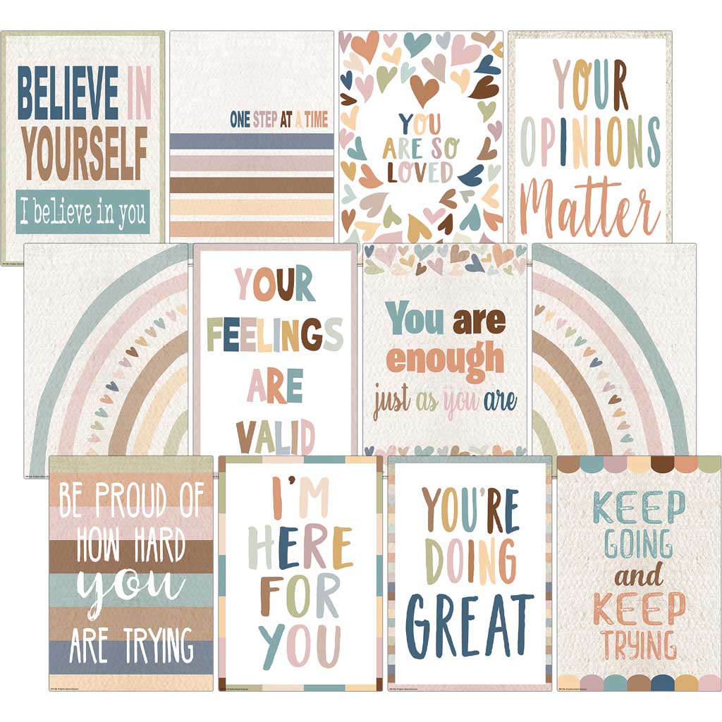 Teacher Created Resources Everyone is Welcome Small Positive Poster Pack