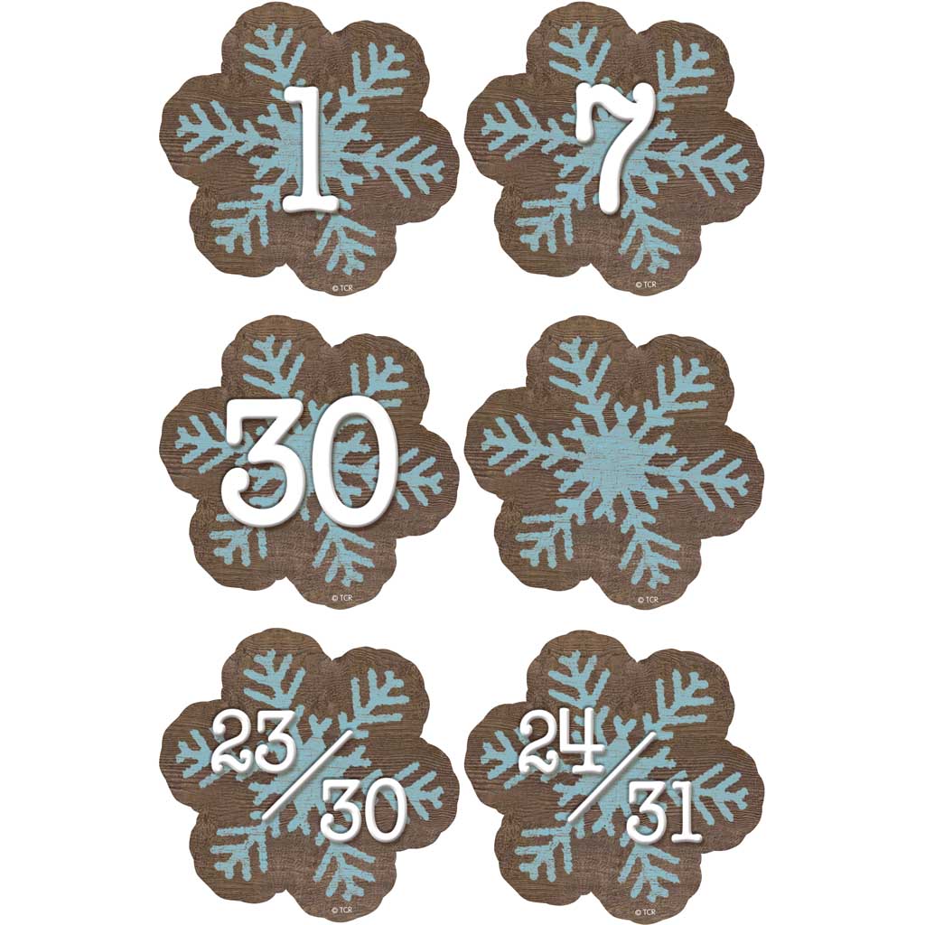 Teacher Created Resources Home Sweet Classroom Snowflakes Calendar Days