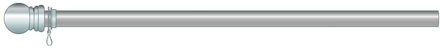57 inch "Aluminum" Flag Pole
