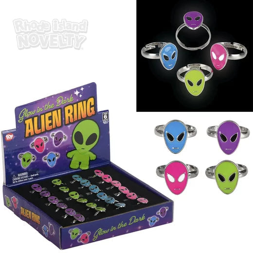Glow in the Dark Alien Ring