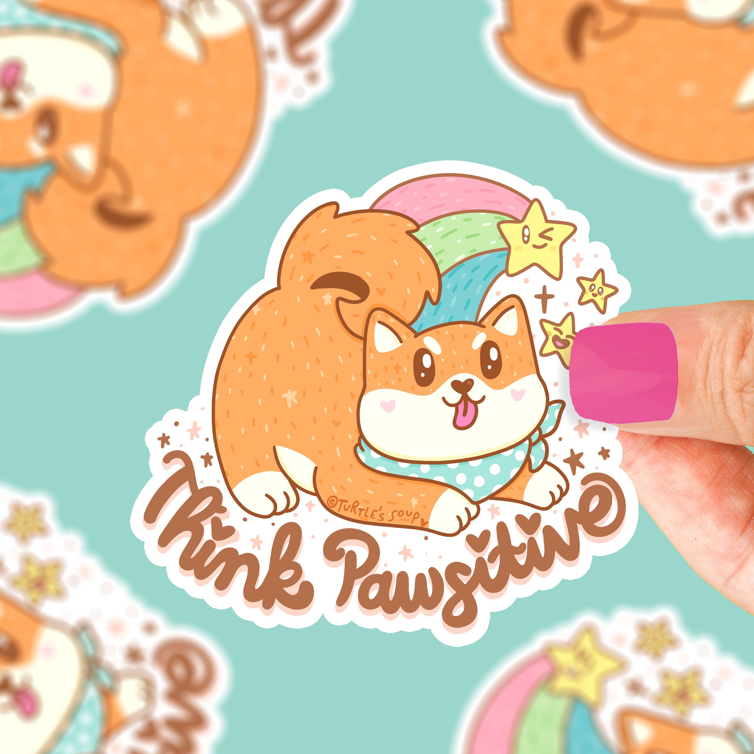 Think Pawsitive Puppy Vinyl Sticker