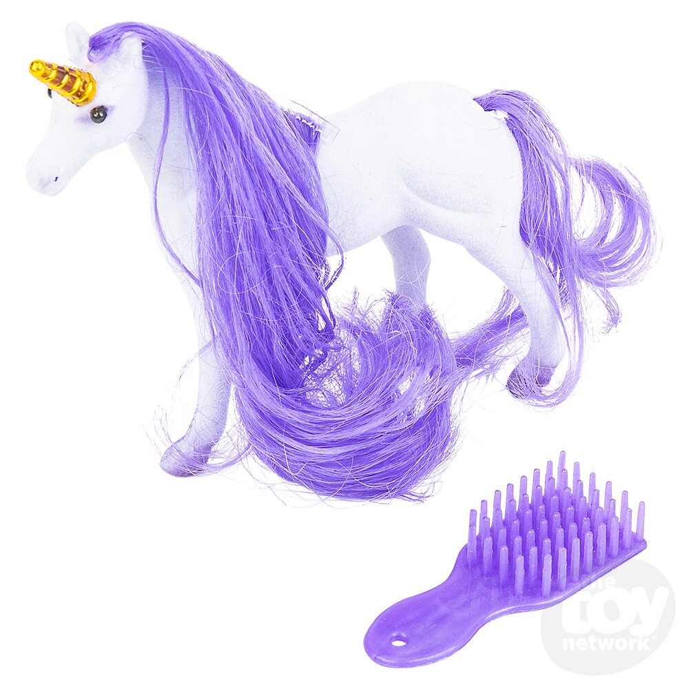 Flocked "Unicorn" Play Set